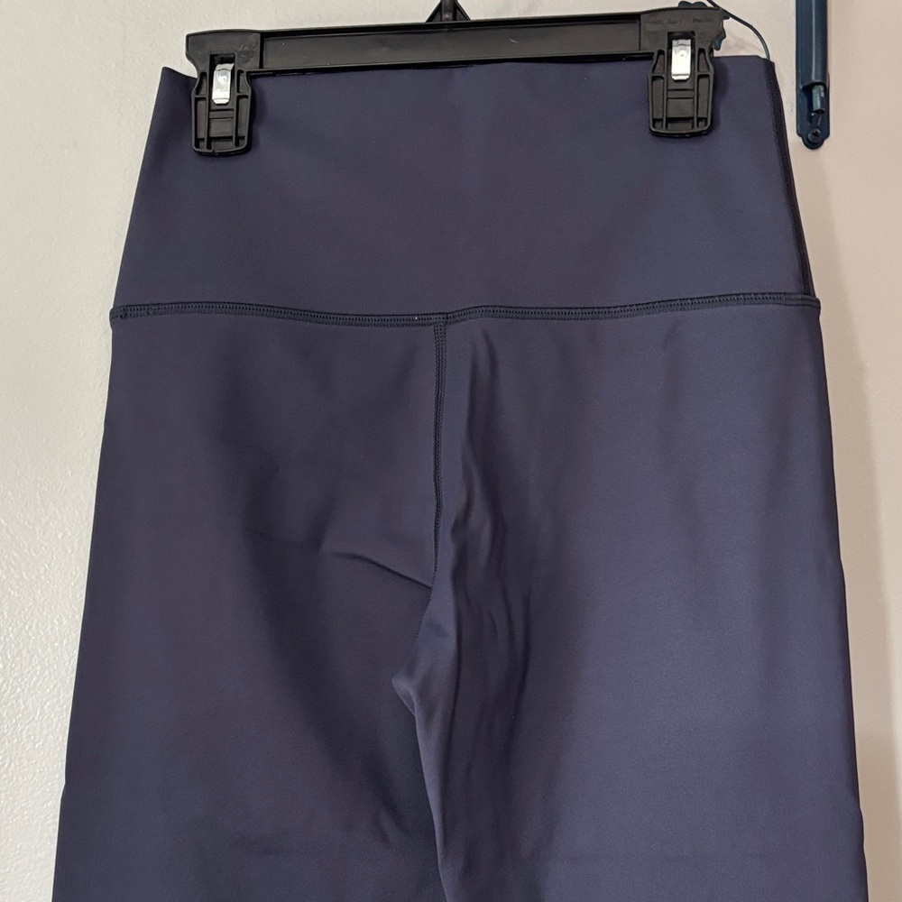 Pair of aerie High-Waist Navy Leggings and black leggings-191sku